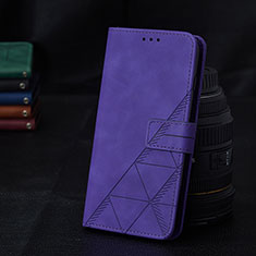 Coque Portefeuille Livre Cuir Etui Clapet Y02B pour Samsung Galaxy Quantum2 5G Violet