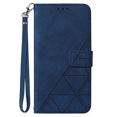 Coque Portefeuille Livre Cuir Etui Clapet Y02B pour Samsung Galaxy S20 FE (2022) 5G Bleu