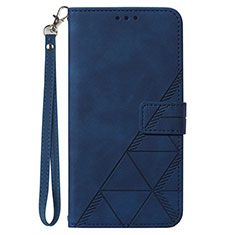 Coque Portefeuille Livre Cuir Etui Clapet Y02B pour Samsung Galaxy S20 FE 5G Bleu