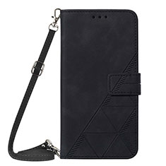 Coque Portefeuille Livre Cuir Etui Clapet Y02B pour Samsung Galaxy S21 Plus 5G Noir