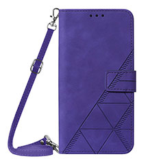 Coque Portefeuille Livre Cuir Etui Clapet Y02B pour Samsung Galaxy S21 Plus 5G Violet