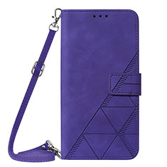 Coque Portefeuille Livre Cuir Etui Clapet Y02B pour Samsung Galaxy S24 Plus 5G Violet