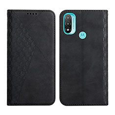 Coque Portefeuille Livre Cuir Etui Clapet Y02X pour Motorola Moto E20 Noir