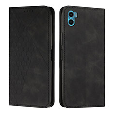 Coque Portefeuille Livre Cuir Etui Clapet Y02X pour Motorola Moto E22S Noir