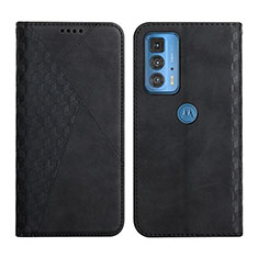 Coque Portefeuille Livre Cuir Etui Clapet Y02X pour Motorola Moto Edge S Pro 5G Noir