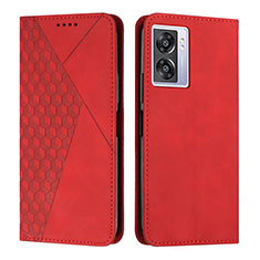 Coque Portefeuille Livre Cuir Etui Clapet Y02X pour Oppo A56S 5G Rouge