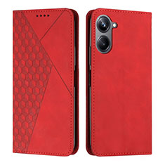 Coque Portefeuille Livre Cuir Etui Clapet Y02X pour Realme 10 Pro 5G Rouge