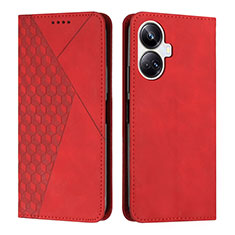 Coque Portefeuille Livre Cuir Etui Clapet Y02X pour Realme 10 Pro+ Plus 5G Rouge
