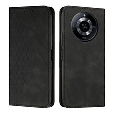 Coque Portefeuille Livre Cuir Etui Clapet Y02X pour Realme 11 Pro+ Plus 5G Noir
