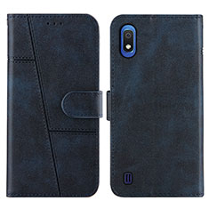 Coque Portefeuille Livre Cuir Etui Clapet Y02X pour Samsung Galaxy A10 Bleu