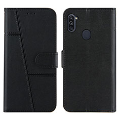 Coque Portefeuille Livre Cuir Etui Clapet Y02X pour Samsung Galaxy A11 Noir
