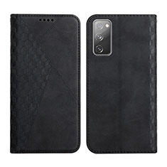Coque Portefeuille Livre Cuir Etui Clapet Y02X pour Samsung Galaxy S20 FE 5G Noir