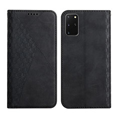 Coque Portefeuille Livre Cuir Etui Clapet Y02X pour Samsung Galaxy S20 Plus Noir