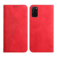 Coque Portefeuille Livre Cuir Etui Clapet Y02X pour Samsung Galaxy S20 Plus Rouge