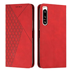 Coque Portefeuille Livre Cuir Etui Clapet Y02X pour Sony Xperia 5 IV Rouge