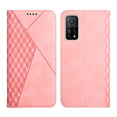 Coque Portefeuille Livre Cuir Etui Clapet Y02X pour Xiaomi Mi 10T 5G Or Rose