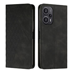 Coque Portefeuille Livre Cuir Etui Clapet Y02X pour Xiaomi Poco F5 5G Noir