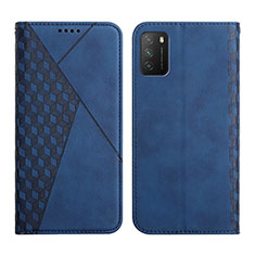 Coque Portefeuille Livre Cuir Etui Clapet Y02X pour Xiaomi Poco M3 Bleu