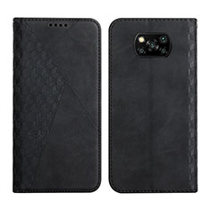 Coque Portefeuille Livre Cuir Etui Clapet Y02X pour Xiaomi Poco X3 NFC Noir