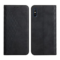 Coque Portefeuille Livre Cuir Etui Clapet Y02X pour Xiaomi Redmi 9AT Noir