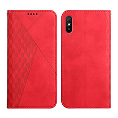 Coque Portefeuille Livre Cuir Etui Clapet Y02X pour Xiaomi Redmi 9AT Rouge