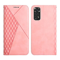 Coque Portefeuille Livre Cuir Etui Clapet Y02X pour Xiaomi Redmi Note 11 4G (2022) Or Rose