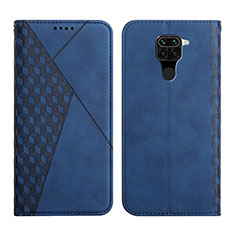Coque Portefeuille Livre Cuir Etui Clapet Y02X pour Xiaomi Redmi Note 9 Bleu