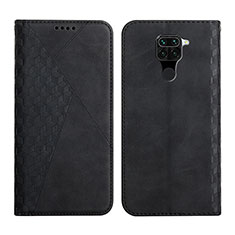 Coque Portefeuille Livre Cuir Etui Clapet Y02X pour Xiaomi Redmi Note 9 Noir