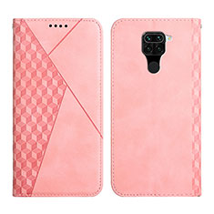 Coque Portefeuille Livre Cuir Etui Clapet Y02X pour Xiaomi Redmi Note 9 Or Rose