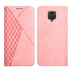 Coque Portefeuille Livre Cuir Etui Clapet Y02X pour Xiaomi Redmi Note 9 Pro Or Rose