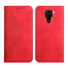 Coque Portefeuille Livre Cuir Etui Clapet Y02X pour Xiaomi Redmi Note 9 Rouge