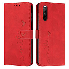Coque Portefeuille Livre Cuir Etui Clapet Y03X pour Sony Xperia 10 V Rouge