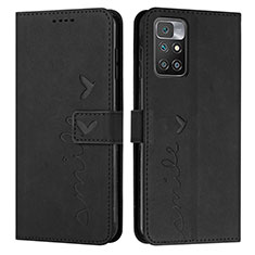 Coque Portefeuille Livre Cuir Etui Clapet Y03X pour Xiaomi Redmi 10 (2022) Noir