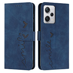 Coque Portefeuille Livre Cuir Etui Clapet Y03X pour Xiaomi Redmi Note 12 Pro+ Plus 5G Bleu
