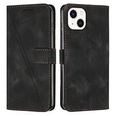 Coque Portefeuille Livre Cuir Etui Clapet Y04X pour Apple iPhone 14 Noir