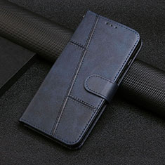 Coque Portefeuille Livre Cuir Etui Clapet Y04X pour Motorola Moto E22S Bleu