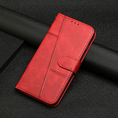 Coque Portefeuille Livre Cuir Etui Clapet Y04X pour Motorola Moto E22S Rouge