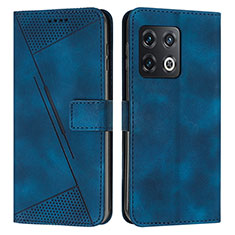 Coque Portefeuille Livre Cuir Etui Clapet Y04X pour OnePlus 10 Pro 5G Bleu