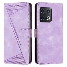 Coque Portefeuille Livre Cuir Etui Clapet Y04X pour OnePlus 10 Pro 5G Violet