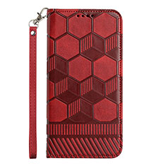 Coque Portefeuille Livre Cuir Etui Clapet Y05B pour Samsung Galaxy A02s Rouge
