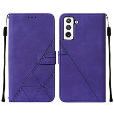 Coque Portefeuille Livre Cuir Etui Clapet Y07B pour Samsung Galaxy S21 Plus 5G Violet