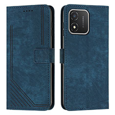 Coque Portefeuille Livre Cuir Etui Clapet Y07X pour Huawei Honor X5 Bleu