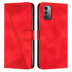 Coque Portefeuille Livre Cuir Etui Clapet Y07X pour Nokia G11 Rouge