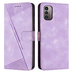 Coque Portefeuille Livre Cuir Etui Clapet Y07X pour Nokia G11 Violet