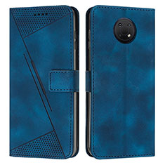 Coque Portefeuille Livre Cuir Etui Clapet Y07X pour Nokia G20 Bleu