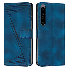 Coque Portefeuille Livre Cuir Etui Clapet Y07X pour Sony Xperia 1 IV Bleu