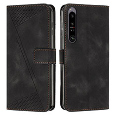 Coque Portefeuille Livre Cuir Etui Clapet Y07X pour Sony Xperia 1 IV Noir