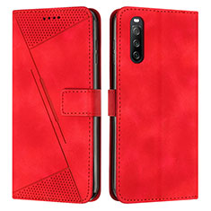 Coque Portefeuille Livre Cuir Etui Clapet Y07X pour Sony Xperia 10 IV Rouge