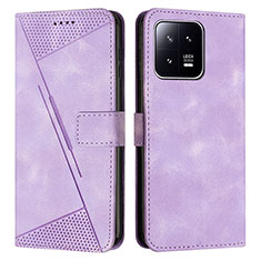Coque Portefeuille Livre Cuir Etui Clapet Y07X pour Xiaomi Mi 13 5G Violet