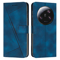 Coque Portefeuille Livre Cuir Etui Clapet Y07X pour Xiaomi Mi 13 Ultra 5G Bleu